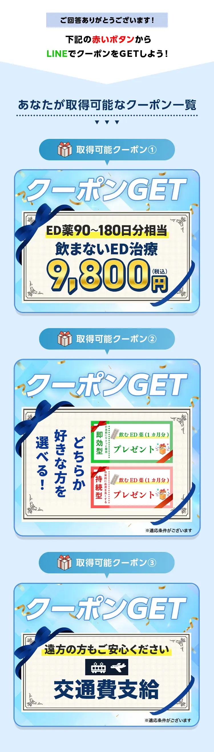 あなたが取得したクーポン