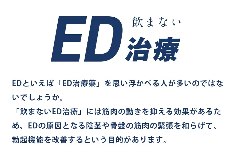 飲まないED治療